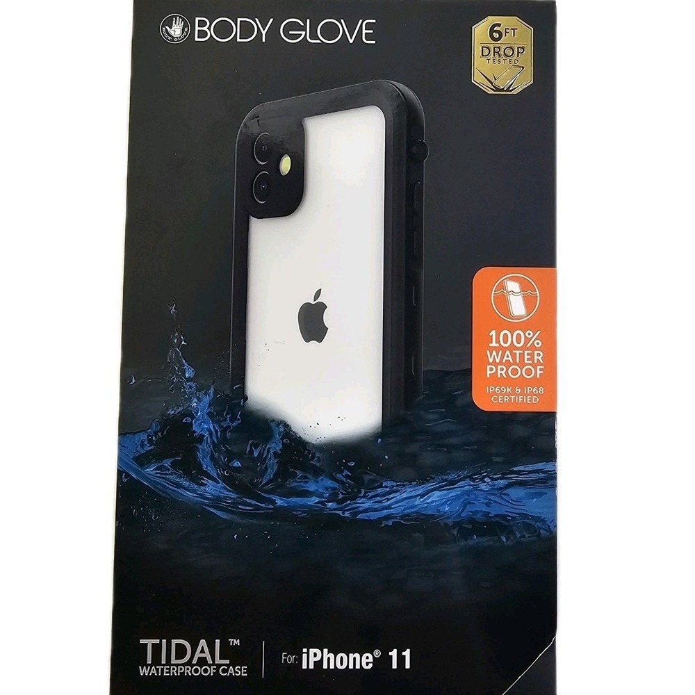 Body Glove Tidal Waterproof Case for iPhone 11 Black IP68 IP69K Rugged Cover
